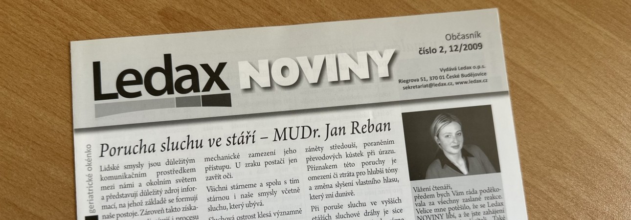 Porucha sluchu ve stáří – MUDr. Jan Reban