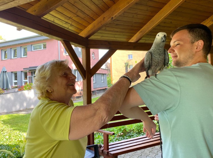 Zooterapie v Centru sociálních služeb Domus