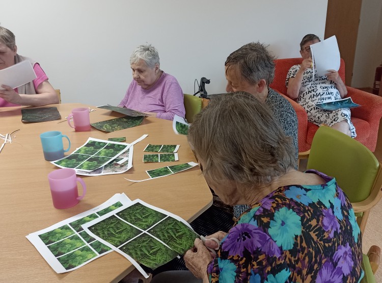 Výroba kouzelného lesa v Centru sociálních služeb Domus